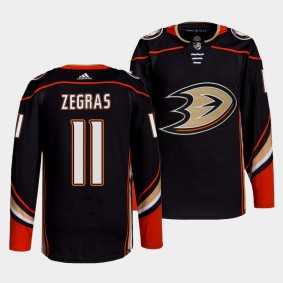 Men%27s Anaheim Ducks #11 Trevor Zegras Black Home Adidas Stitched NHL Jersey Dzhi